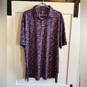 Rhoback Print Polo - XXL - Floral